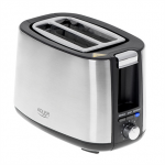 Adler | Toaster | AD 3214 | Power 750 W | Number of slots 2 | Housing material Stainless steel | Silver|AD 3214