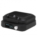 Adler Waffle Maker with LED Display | AD 3087 | 2200 W | Number of pastry 2 | Belgium | Black|AD 3087