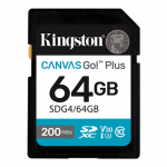 Kingston | Canvas Go! Plus | 64 GB | SD | Flash memory class Class 10, UHS-I, U3, V30|SDG4/64GB