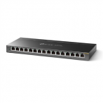 TP-LINK | Switch | TL-SG116E | Web managed | Wall mountable | Gigabit Ethernet (copper) ports quantity 16 | Power supply type External | 36 month(s)|TL-SG116E