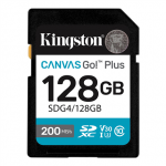 Kingston | Canvas Go! Plus | 128 GB | SD | Flash memory class Class 10, UHS-I, U3, V30|SDG4/128GB