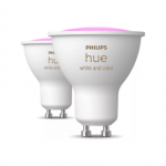 Philips Hue Smart Spotlight, 2pcs pack | GU10 | 4.2 W | Warm to cool white and color|8720169229815