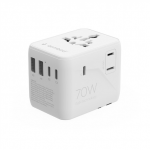 Gembird Universal travel power adapter, 70 W | TPA-2A3C70-01-W|TPA-2A3C70-01-W