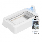 PETKIT Purobot Crystal Duo with Camera Self-Cleaning Cat Litter Box | White|P9905