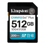 Kingston | Canvas Go! Plus | 512 GB | SD | Flash memory class Class 10, UHS-I, U3, V30|SDG4/512GB