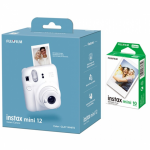 Fujifilm | Instax Mini 12 Camera + Instax Mini Glossy (10pl) | Caly White | 800|4779051161676