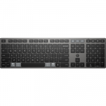 HP 725 Wireless Keyboard - Multi-Device, Dual-Mode, Programmable, Rechargeable - Nightfall Black, spill resistant - ENG|9T5B2AA#ABB