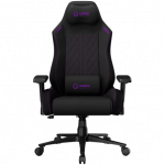 LORGAR CHA41, Ergonomic Gaming Chair Advanced, premium anti-stain fabric, Black/purple|LRG-CHA41-BK-PR