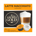 Kavos kapsulės Aroma Gold Latte Macchiato, 8+8kaps