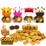 &Scaron;okoladinės monetos Animal Coins Cow, 100x2,4g