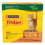 Sausas ėdalas katėms su vi&scaron;tiena ir daržovėmis FRISKIES, 800g