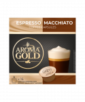 Kavos kapsulės Aroma Gold Espresso Macchiato, 16kaps