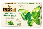 POSTI Mint and Lemon Balm &ndash; mėtų ir melisų arbata, 20 pakelių