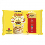 &Scaron;lapias ėdalas katėms su jautiena, vi&scaron;tiena, ėriena ir antiena FRISKIES, 4x85g
