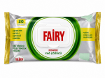 Fairy Power riebalų &scaron;alinimo drėgnos valymo servetėlės 30 vnt (geltonos)