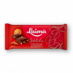 Pieninis &scaron;okoladas Laima su nesmulkintais migdolais ir vafliais, 90g