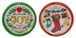 Kalėdiniai sviestiniai sausainiai metalinėje dėžutėje Christmas Joy, 114 g