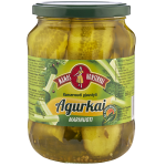 Agurkai MAMOS KONSERVAI marinuoti, pjaustyti, 660 g