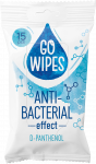 Drėgnos servetėlės antibakterinio poveikio GOWIPES su D-pantenoliu, 15vnt.