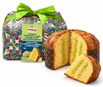 Panettone pyragas su pistacijų kremo įdaru, dovanų popieriuje, 1 kg