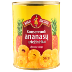 Konservuoti ananasų griežinėliai MAMOS KONSERVAI, 567 g