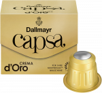 Kavos kapsulės DALLMAYR Capsa Lungo Crema d’Oro, 10 kapsulių