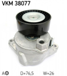 diržo įtempiklis, V formos rumbuotas diržas SKF VKM 38077