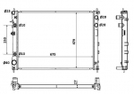 Variklio radiatorius NRF NRF 53887