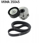 V formos rumbuotas diržas, komplektas SKF VKMA 35045