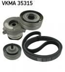 V formos rumbuotas diržas, komplektas SKF VKMA 35315