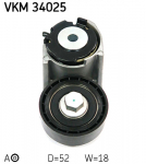 diržo įtempiklis, V formos rumbuotas diržas SKF VKM 34025