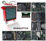 įrankių vežimėlis 318 vnt. HANS 9918HQ-GTT318