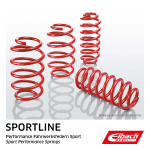 Žeminanti spyruoklė, Sportline, 4vnt., ABE, pažeminimas priekis: 45mm, pažeminimas galas: 35-40mm, pakaba su torsionu,, Tinka: AUDI A3 1.5 TFSI/1.6 TDI/1.8 TFSI/1.8 TSI/2.0 TDI/2.0 TFSI/2.0 TSI/30 TDI