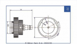 Plug - adapter stabdžių skystis ATE 03.9302-0914.2