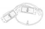 Valst. numerio ap&scaron;vietimo žibintas OE HYUNDAI 925012L000