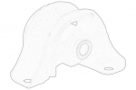 laikymas, skirstomoji pavara OE HONDA 50721-SH9-901