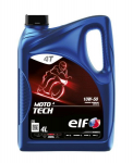 Variklio alyva 4T ELF Moto 4 Tech (4L) 10W50 Pusiau sintetinė MOTO 4 TECH 10W50 4L
