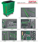 įrankių vežimėlis 261 vnt. TOPTUL GE-26105