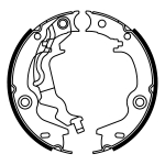 stabdžių trinkelių komplektas, stovėjimo stabdis C00525ABE