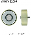 kreipiantysis skriemulys, V formos rumbuotas diržas SKF VKMCV 52009