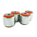 I&scaron;lygiavimo strypo įvorės (4vnt., i&scaron;lyginimo strypas, De&scaron;inė/Kairė, apačia, kietumas: 80 Sha, vidinis skersmuo 10mm, i&scaron;orinis skersmuo 32mm) Tinka: ALFA ROMEO Tinka: ALFA ROMEO 166 09.98-06.07