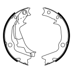 stabdžių trinkelių komplektas, stovėjimo stabdis C00526ABE