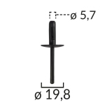 Apmu&scaron;alų tvirtiklis ROM C60691