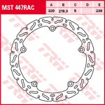 Stabdžių diskas MST447RAC Priekis fiksuotas TRW 320/210,3/5mm/230mm
