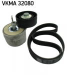 V formos rumbuotas diržas, komplektas SKF VKMA 32080