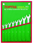 TOPTUL Veržliarakčių komplektas 8vnt. GAAA0804