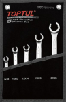 TOPTUL Kilpinių veržliarakčių komplektas 5vnt. GPAQ0502