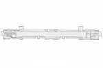 Stogo skersiniu akle OE OPEL 13125723