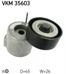 diržo įtempiklis, V formos rumbuotas diržas SKF VKM 35603