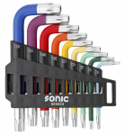 SONIC &scaron;e&scaron;iakampių L-formos raktų komplektas 9vnt. 600924